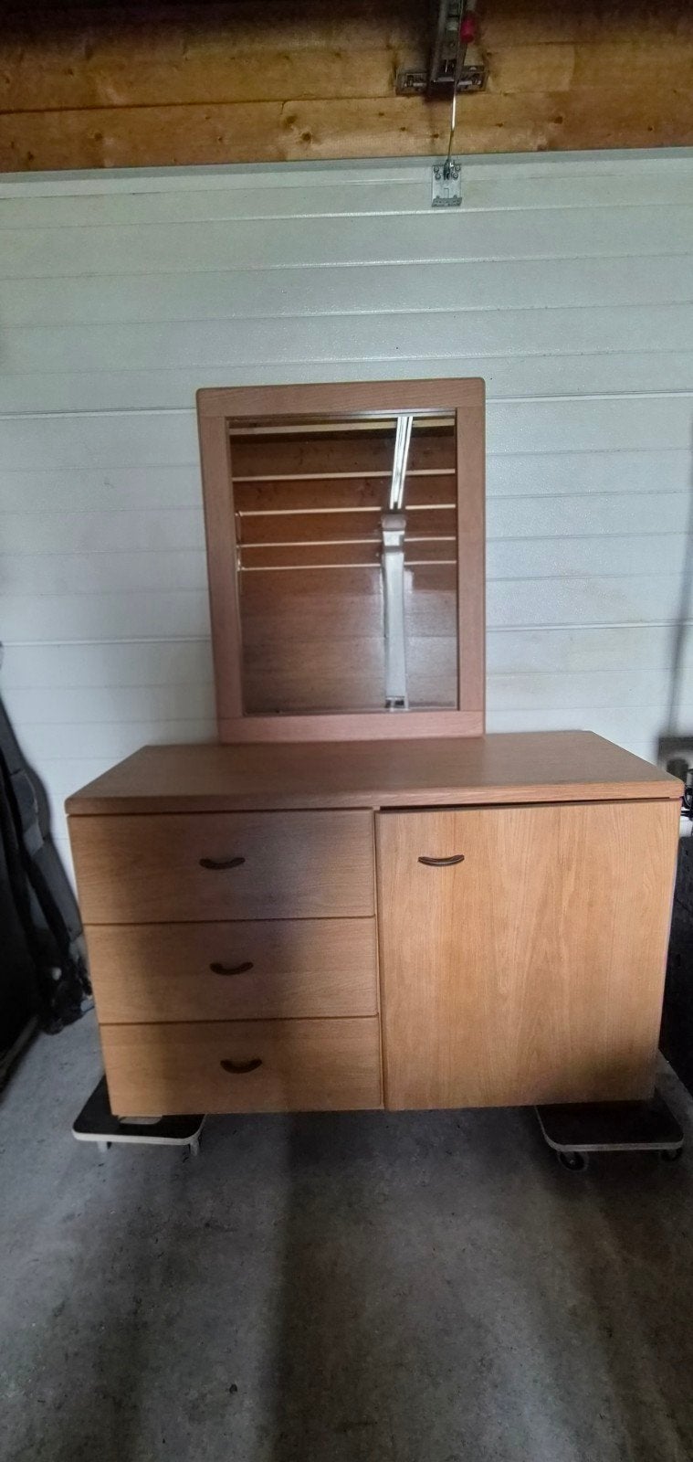 dressoir met spiegel, Ophalen, Gebruikt, 25 tot 50 cm, 100 tot 150 cm