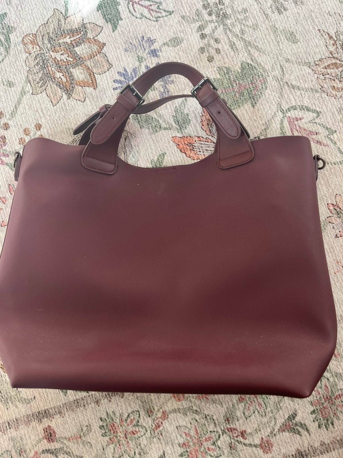Laptop-/schoudertas met binnentas auberginekleur, Ophalen, Nieuw, Overige kleuren