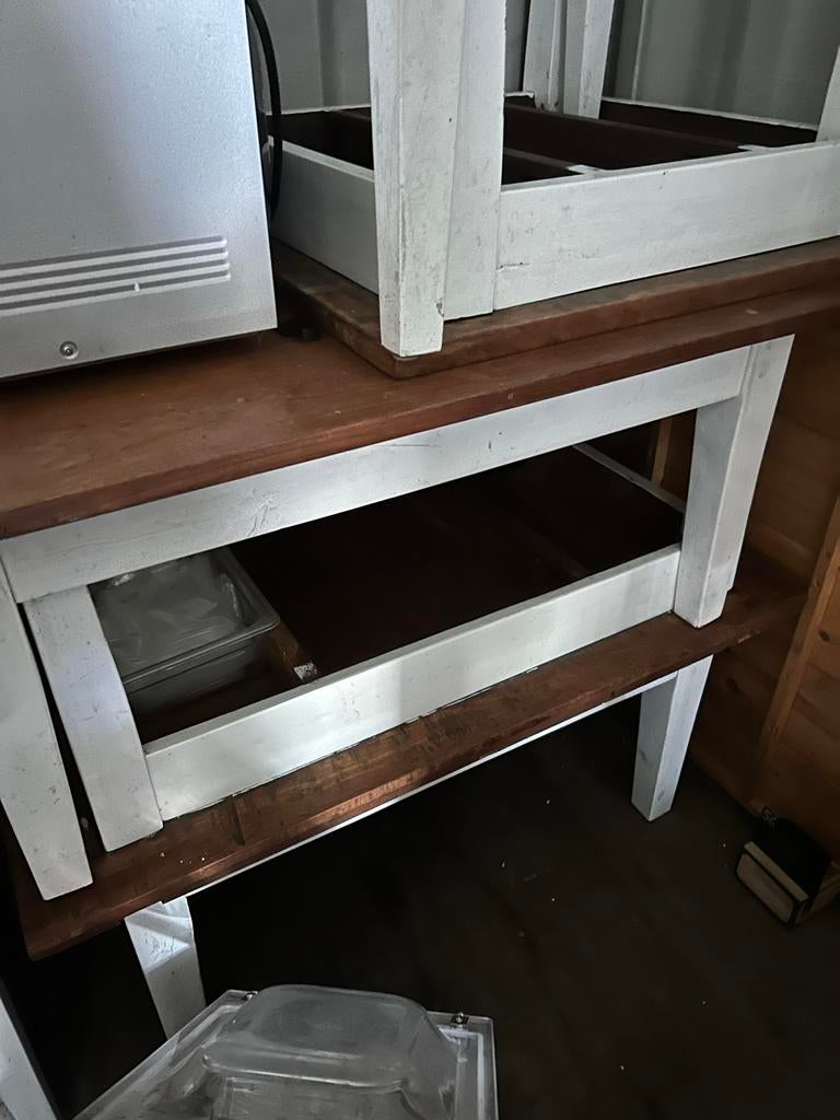Set van 3 rechthoekige salontafels, Ophalen, Gebruikt, 100 tot 150 cm, 50 tot 75 cm