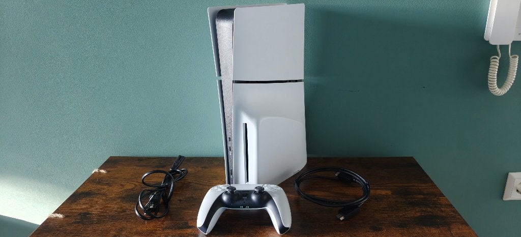PlayStation 5 Slim Diskdrive - met controller, Spelcomputers en Games, Spelcomputers | Sony PlayStation 5, Ophalen of Verzenden