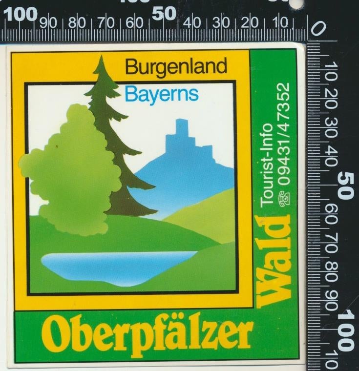 Sticker: Oberpfalzer Wald - Burgenland Bayerns, Ophalen of Verzenden, Zo goed als nieuw, Bedrijf of Vereniging