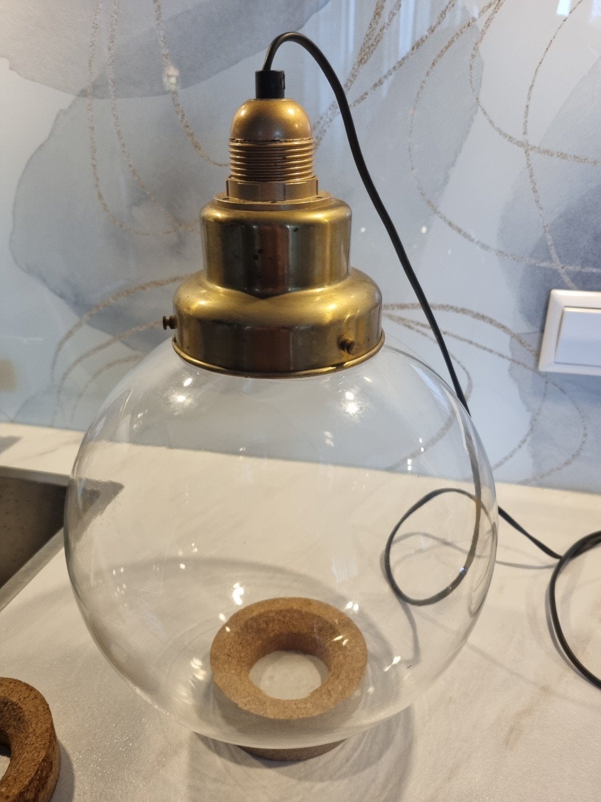 Glazen terrarium globe met verlichting, Huis en Inrichting, Ophalen, Overige soorten, Minder dan 100 cm