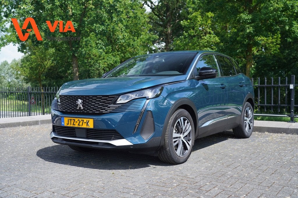 Peugeot 3008 1.6 PHEV Allure 225pk | Navi | ACC | 360 camera, Auto's, Peugeot, Huisgarantie, Met garantie (alle), Blauw, Plug-in hybride