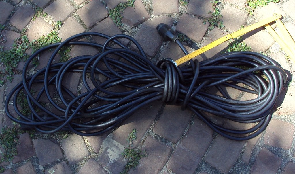 Stroomkabel verlengkabel - 25 Meter - 3x2mm aarding, Ophalen of Verzenden, Zo goed als nieuw, Kabel of Snoer