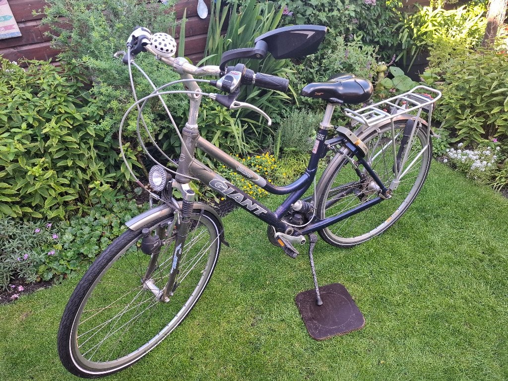Giant Blazer damesfiets met vering en versnellingen, Fietsen en Brommers, Fietsen | Dames | Damesfietsen, Ophalen, Gebruikt, Velgrem