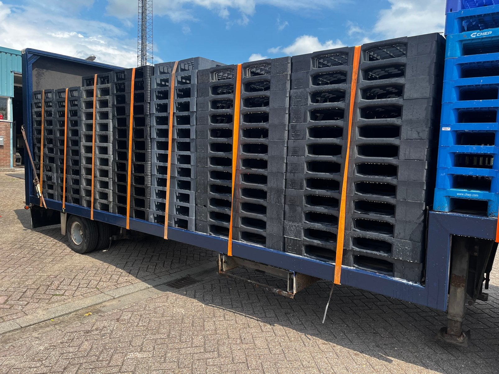 Kunststof pallets  80x120 cm, 100 cm of meer, 60 cm of meer, Overige typen, Minder dan 35 cm