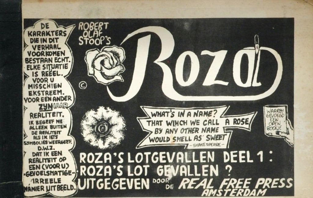 Robert Olaf Stoop Roza's lotgevallen 1966 Underground comix, Verzenden, Europa, Gelezen, Eén comic