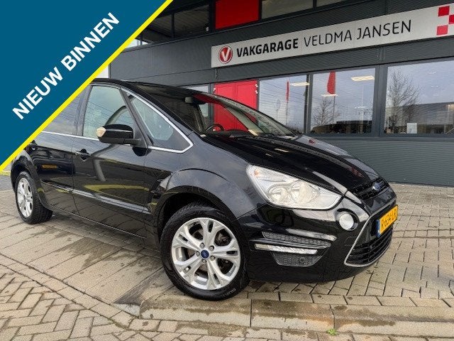 Ford S-Max 1.6 ECOBOOST TITANIUM (ZEER KOMPLEET) (bj 2013), Auto's, Ford, Gebruikt, Zwart, 4 cilinders, Automatische klimaatregeling