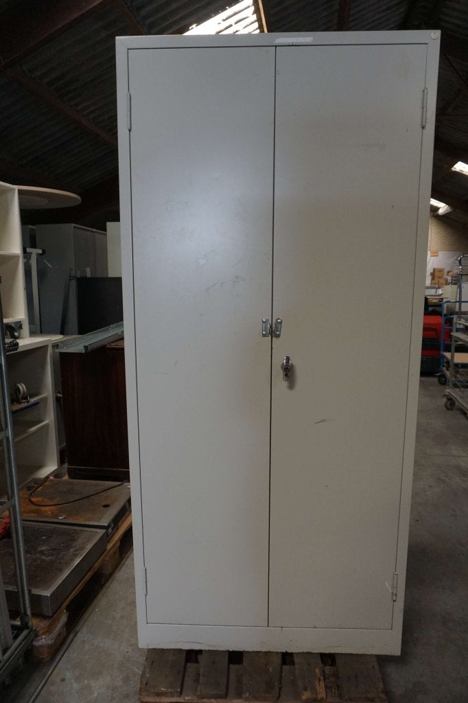 Metalen stalen kast archiefkast dossierkast gereedschapskast, Gebruikt, Niet ingevuld, Meerdere deuren, 50 tot 100 cm