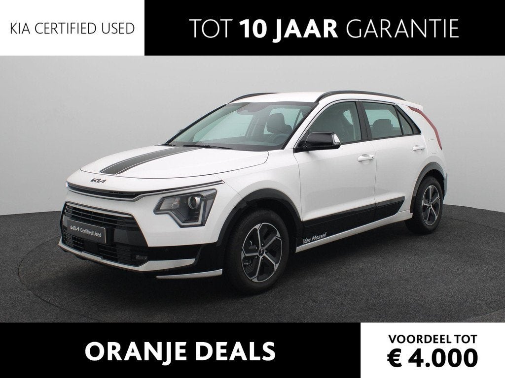 Kia Niro 1.6 GDi Hybrid DynamicLine | DEMO AUTO | NAVIGATIE, Auto's, Kia, 1374 kg, Euro 6, 129 pk, Leder en Stof