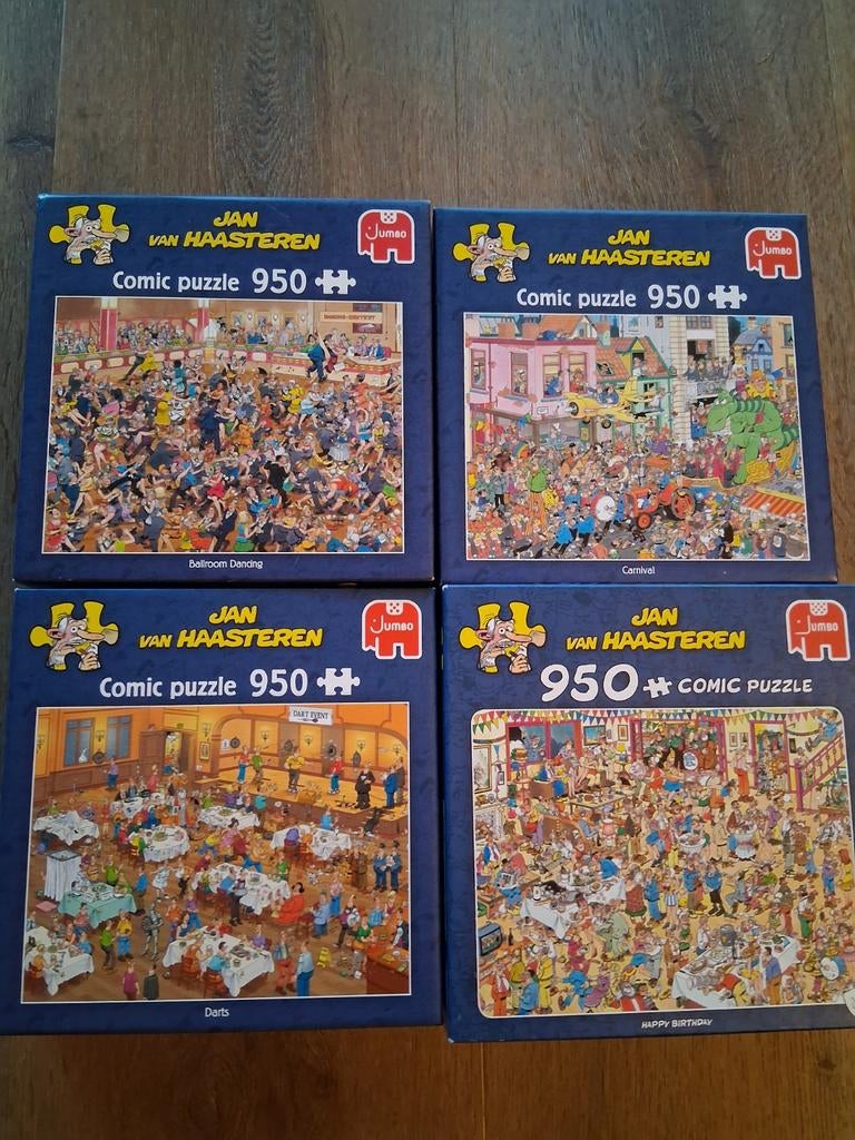 Jan van Haasteren puzzels (950 & 1000 stukjes), Ophalen, 500 t/m 1500 stukjes, Zo goed als nieuw, Legpuzzel