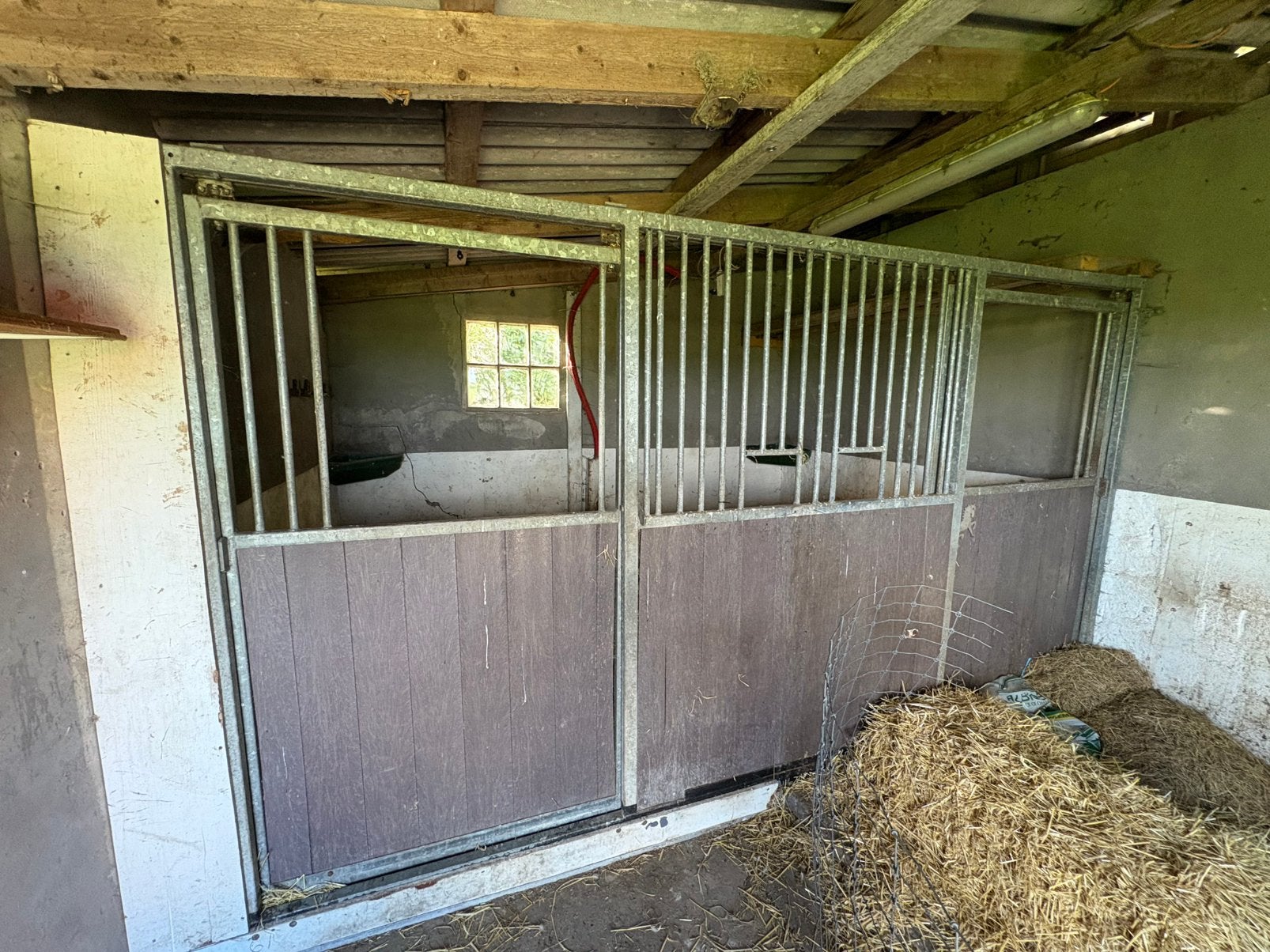 Staldeur/wand, Stalling, 4 paarden of pony's of meer