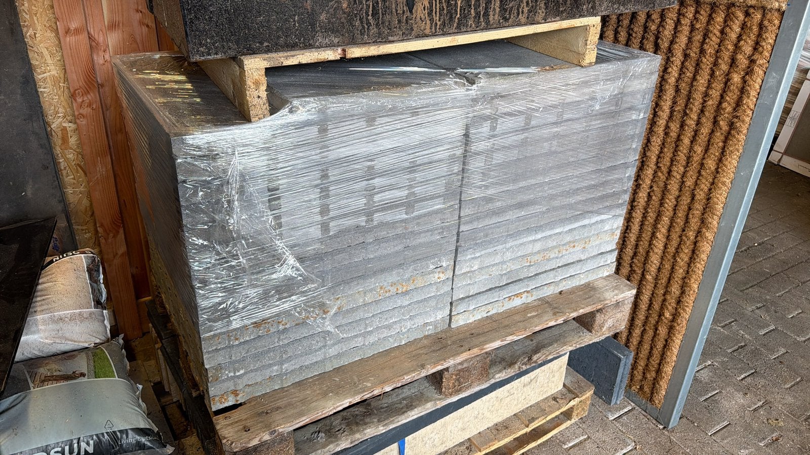 Nieuwe geocorso 60x60x4 cm materra mbi betontegel, Ophalen, Nieuw, 10 m² of meer, Beton