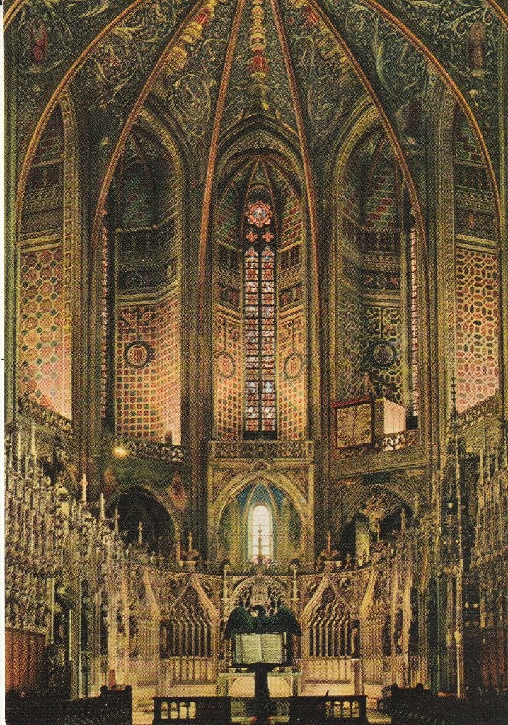 Frankrijk interieur van de Sainte-Cécile kathedraal in Albi, Ophalen of Verzenden, 1980 tot heden, Ongelopen, Frankrijk