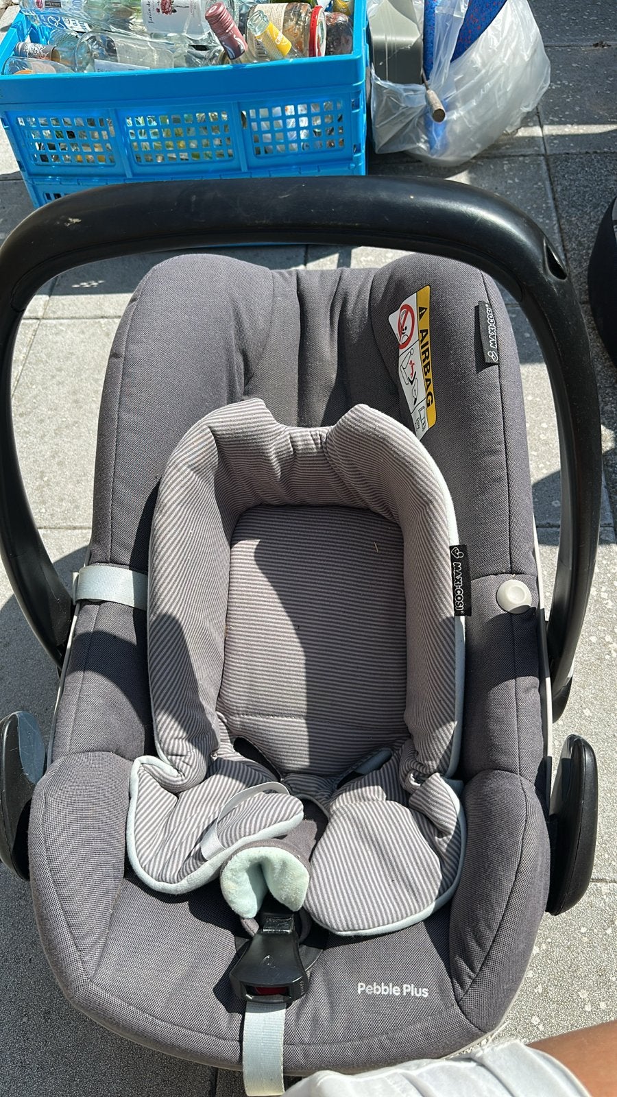 Maxi-Cosi Pebble Plus Isofix autostoel, Ophalen, Gebruikt, Zijbescherming, Isofix