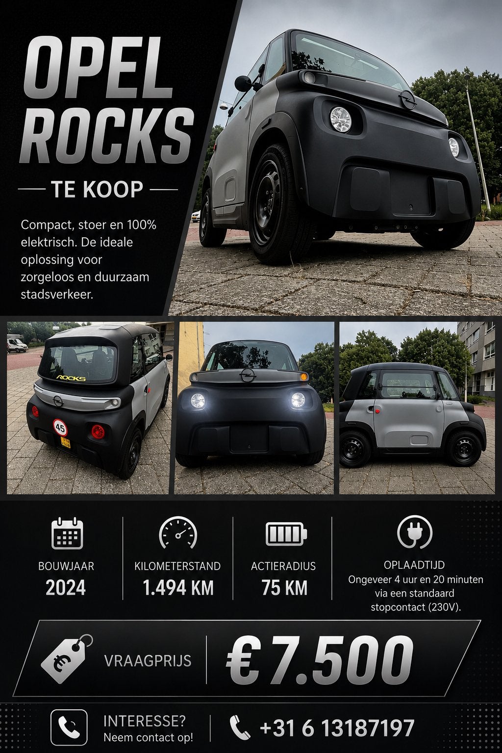 Opel Rocks, Ophalen, Gebruikt, Opel, 16 km/u of meer