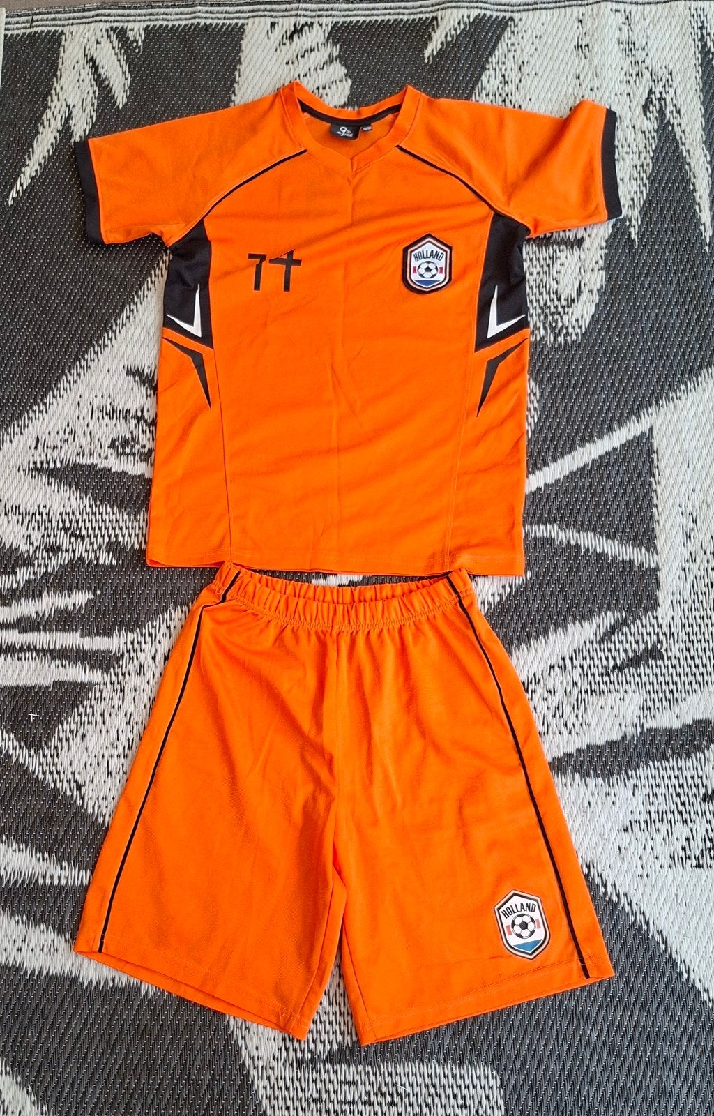 Oranje Holland voetbaltenue maat 158/164, Gebruikt, 9th Avenue, Jongen of Meisje, Ophalen of Verzenden