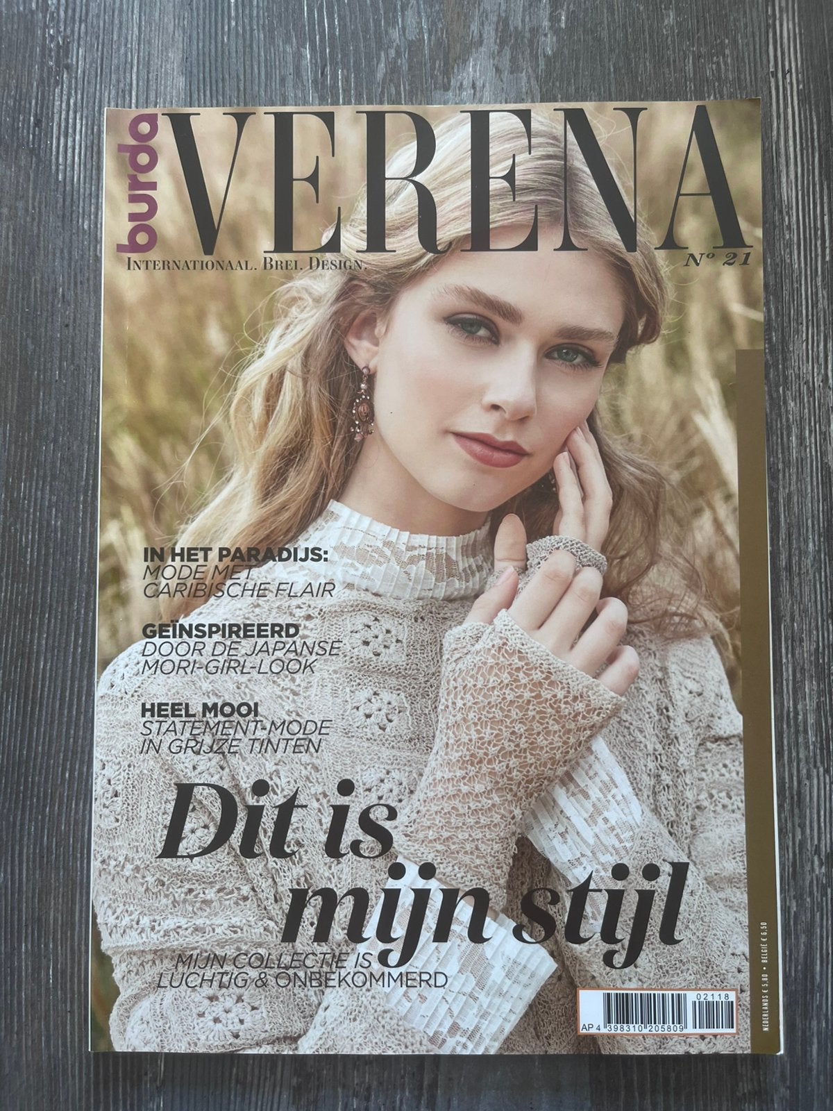 Burda Verena no 21, Ophalen of Verzenden, Zo goed als nieuw, Breien of Haken, Patroon of Boek