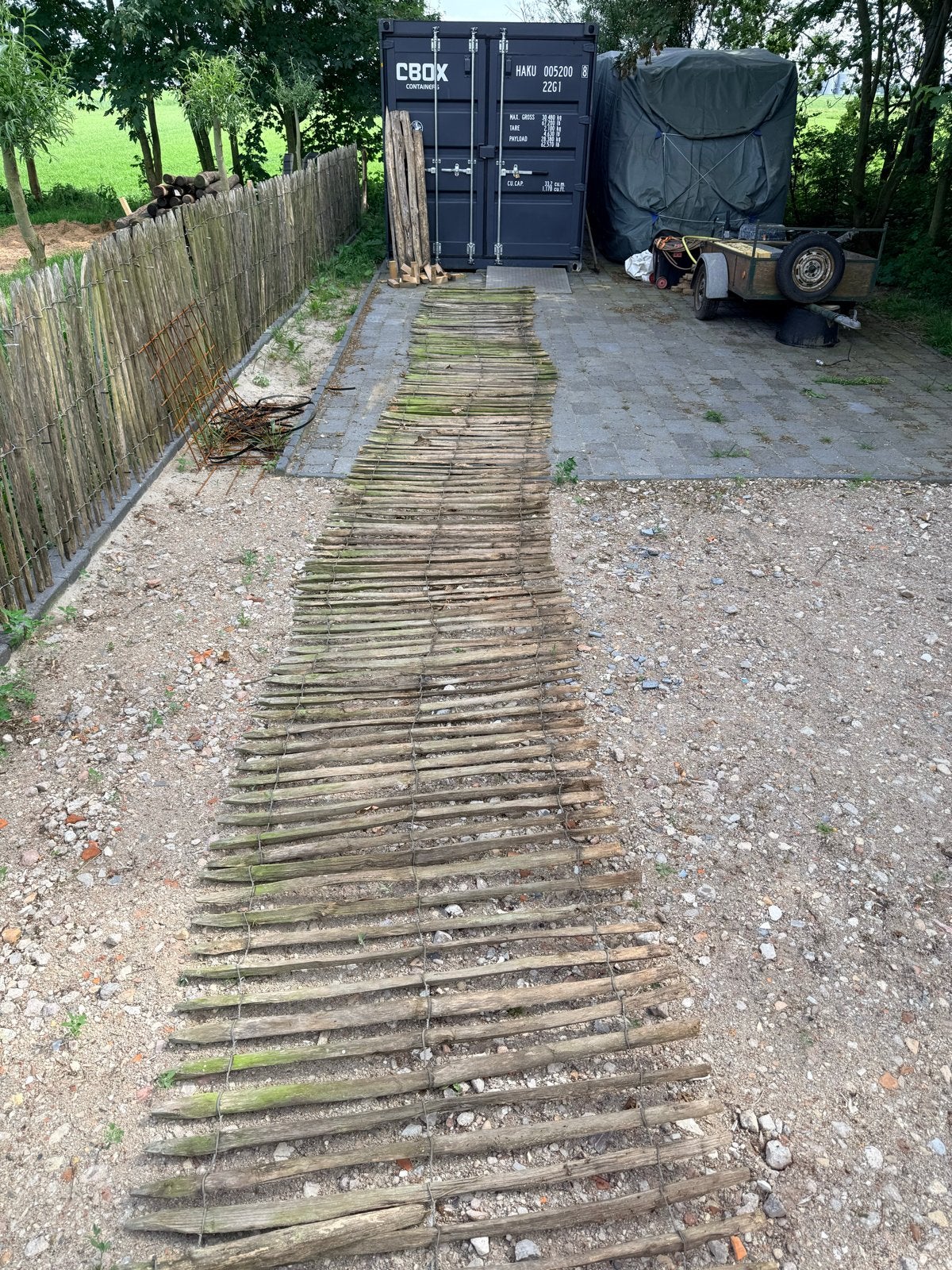 Schapen hek, Gebruikt, Ophalen of Verzenden, Hout, 3 tot 6 meter