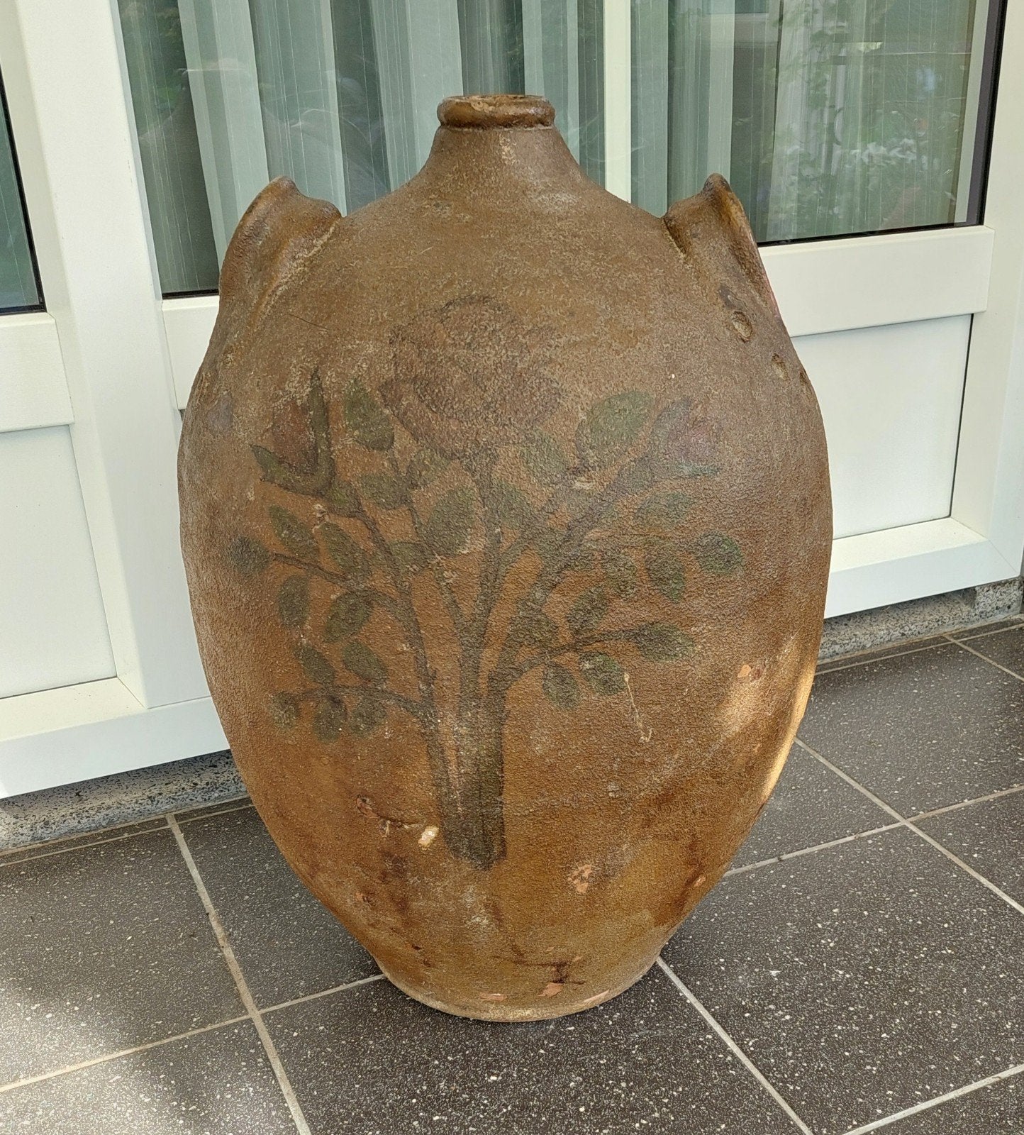 Antieke olijfpot/ vaas., Antiek en Kunst, Ophalen