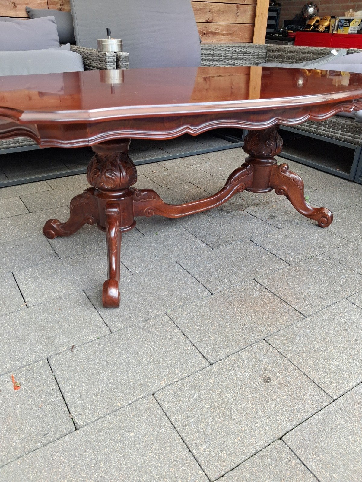 salon tafel antiek notenhout, Antiek en Kunst, Ophalen