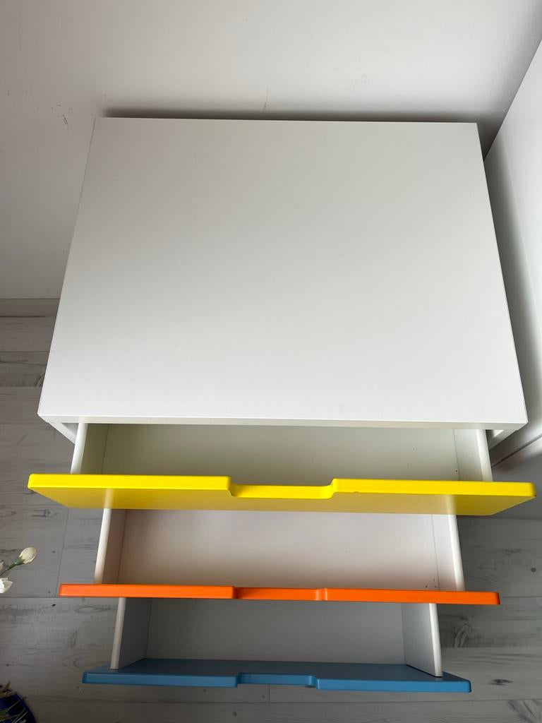 IKEA Stuba Ladekast met 3 gekleurde laden, Ophalen, Gebruikt, 50 tot 100 cm, 3 of 4 laden