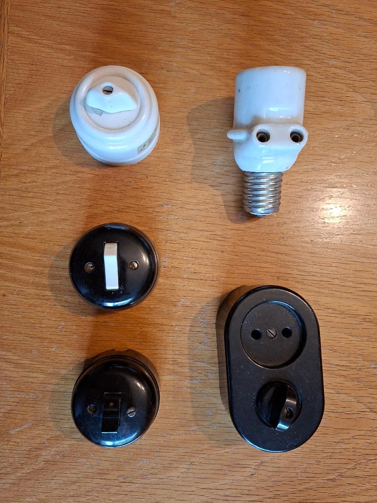 vintage schakelmateriaal, Ophalen, Gebruikt, Schakelaar