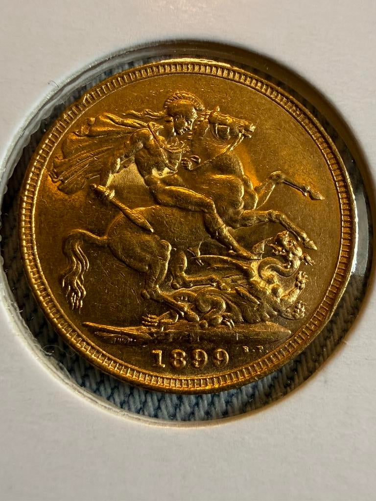 Gouden SOVEREIGN 1899, Ophalen of Verzenden, Overige landen, Losse munt, Goud