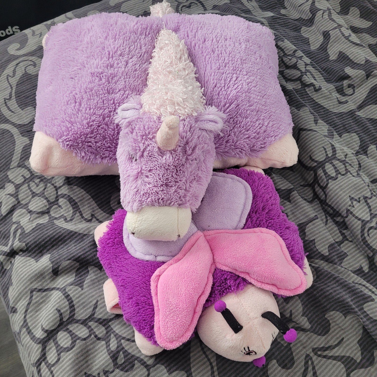 2 pillow pets eenhoorn en lieveheersbeestje, Ophalen of Verzenden, Zo goed als nieuw, Overige typen