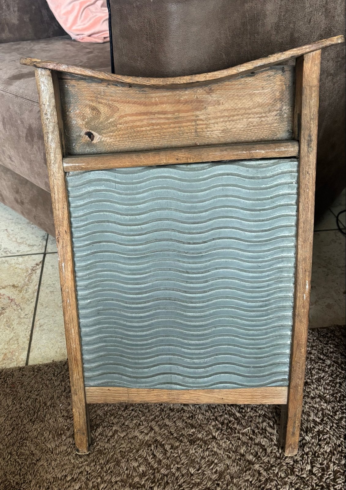 Antiek Wasbord - Vintage Houten Wasbord, Ophalen of Verzenden