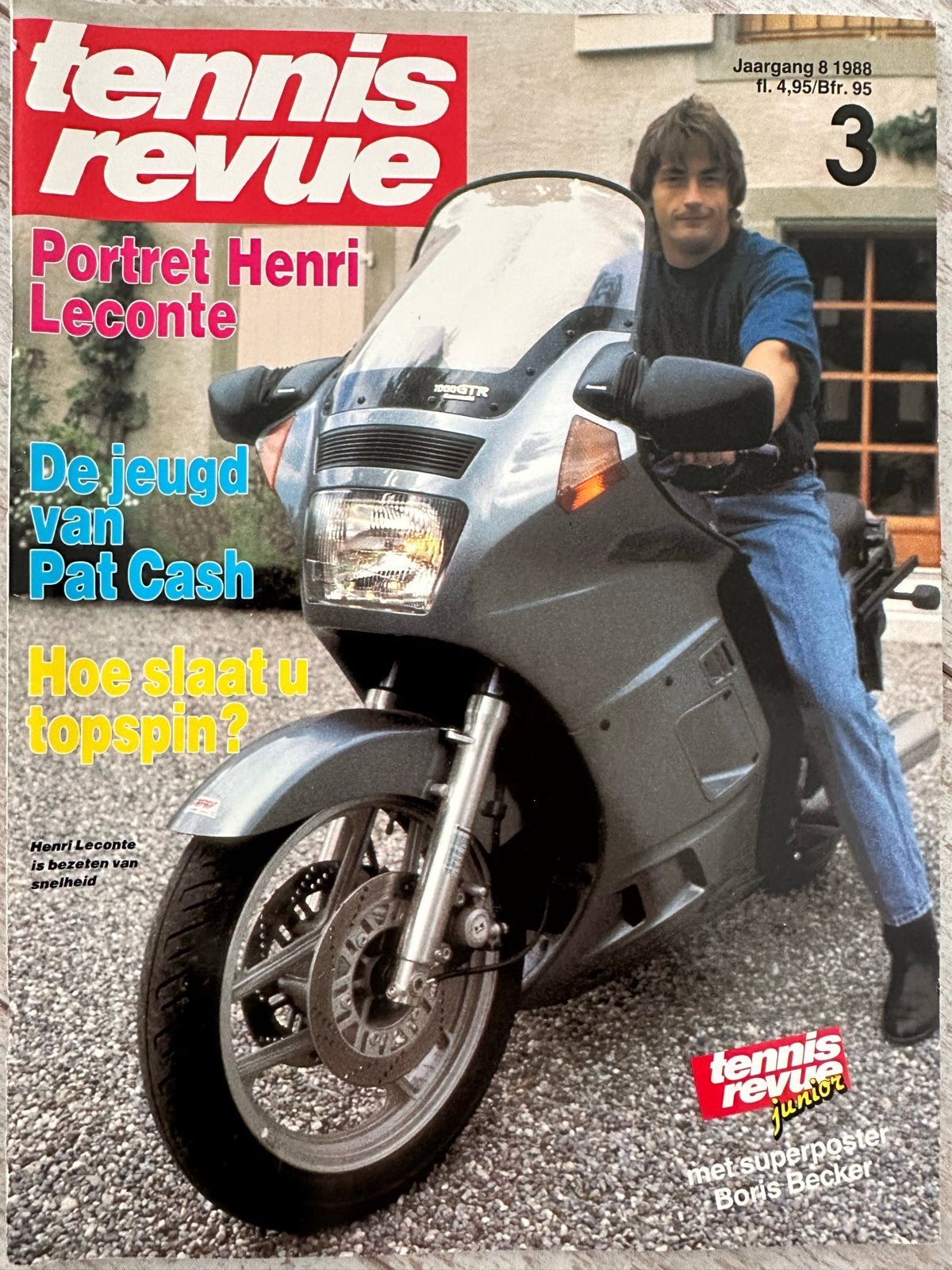 Tennis Revue Jaargang 8 1988 - Henri Leconte, Pat Cash, Ophalen of Verzenden, Gelezen, Sport en Vrije tijd