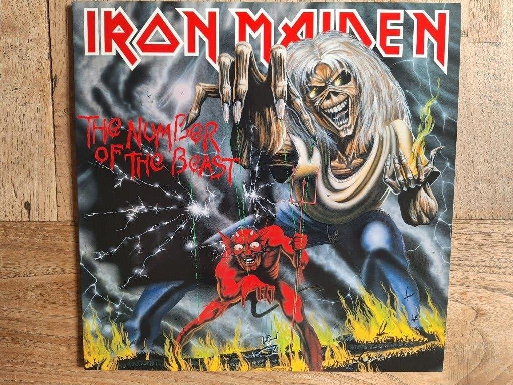 Iron Maiden,The Number of the beast,2024,180 gr, Beschermende buitenhoes, LP, Progressive Rock, Ophalen of Verzenden