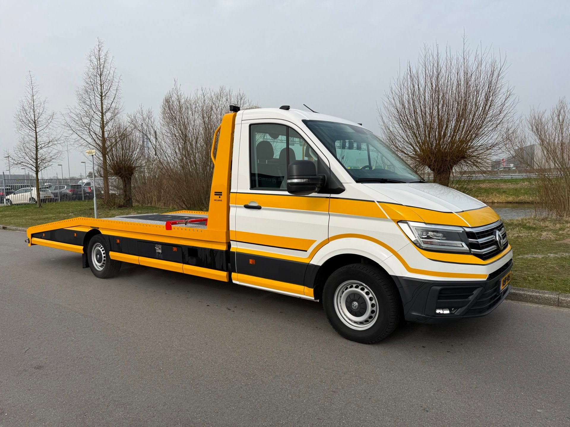Volkswagen CRAFTER 35 2.0 TDI L4 EL Highline autotransporter, Auto's, Bestelauto's, Bluetooth, Stof, Gebruikt, Euro 6