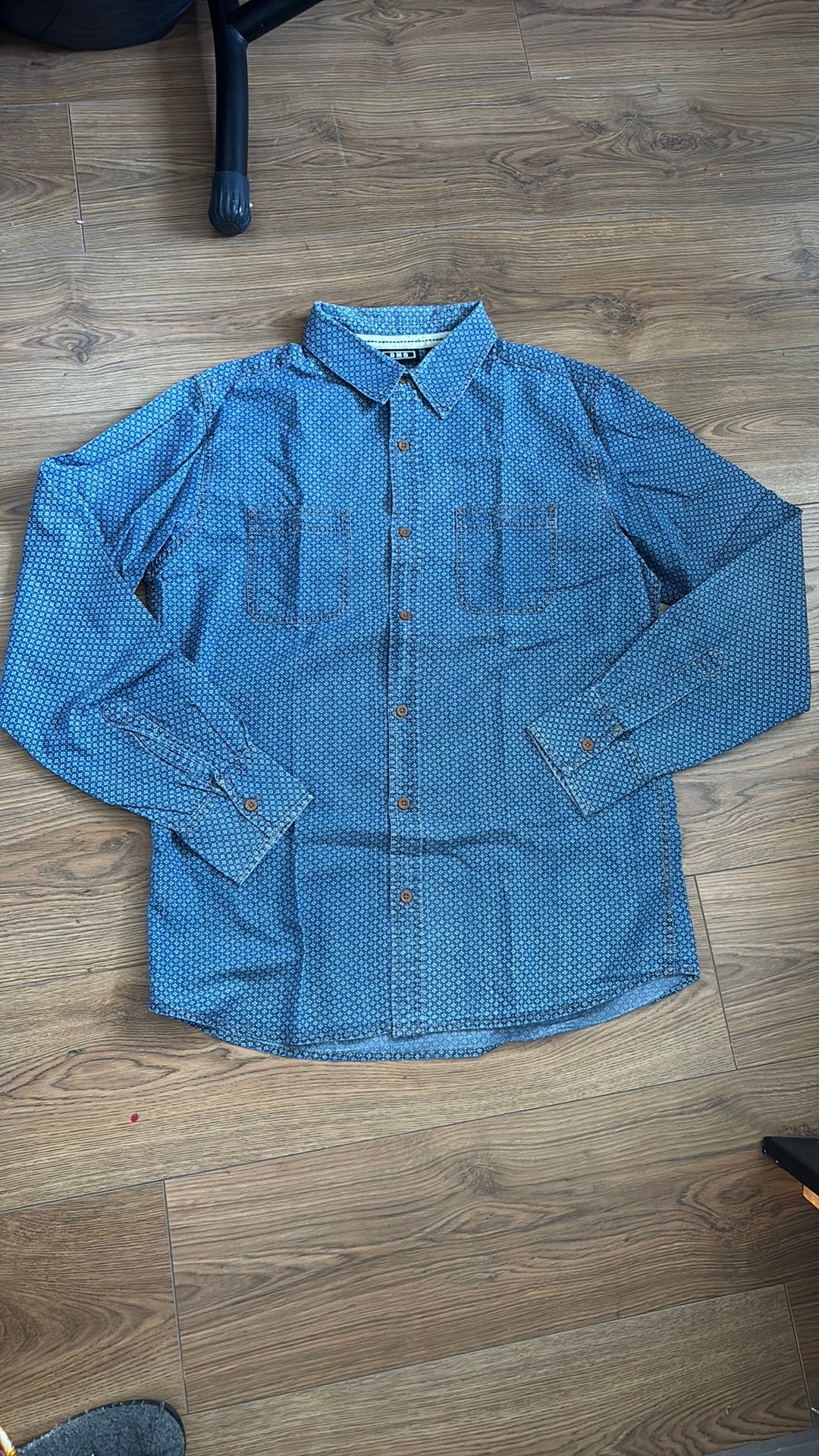 Overhemd DMG, Kleding | Heren, Ophalen of Verzenden, Gedragen, Blauw, Halswijdte 41/42 (L)
