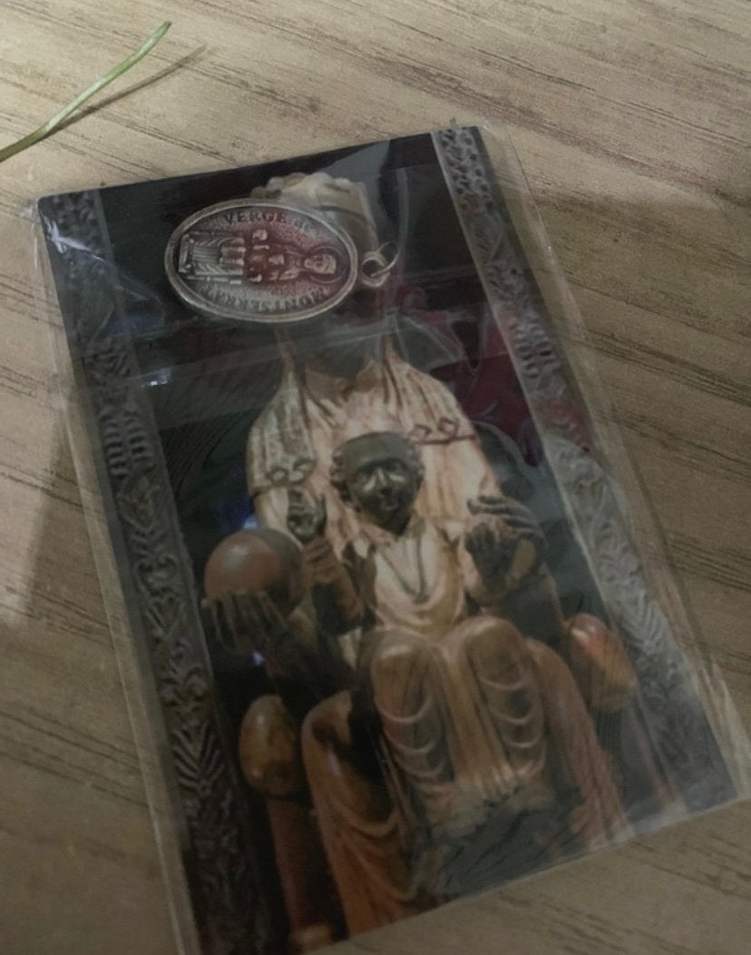 Heilige Maria Montserrat Kaartje met Medaille, Ophalen of Verzenden, Nieuw, Overige typen, Christendom | Katholiek