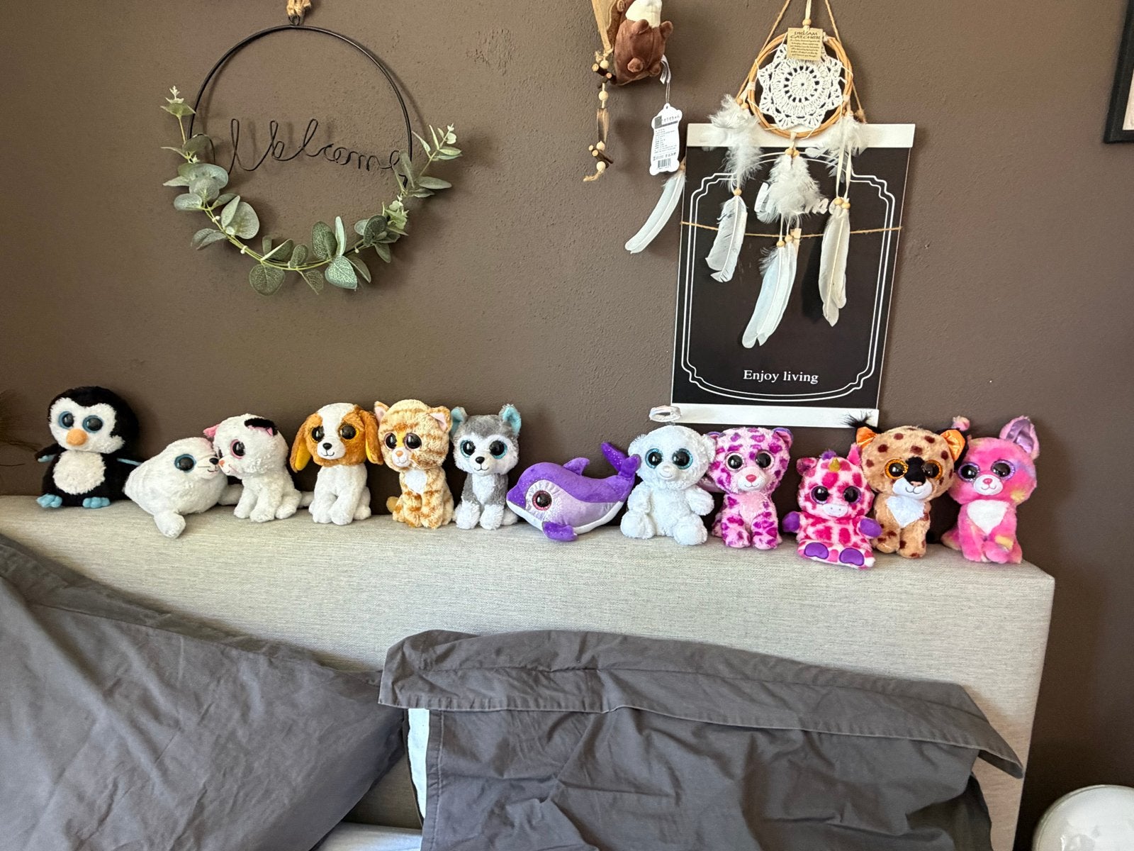 Grote collectie Ty Beanie Boos knuffels (12 stuks), Overige karakters, Zwart, Zo goed als nieuw, Wasbaar