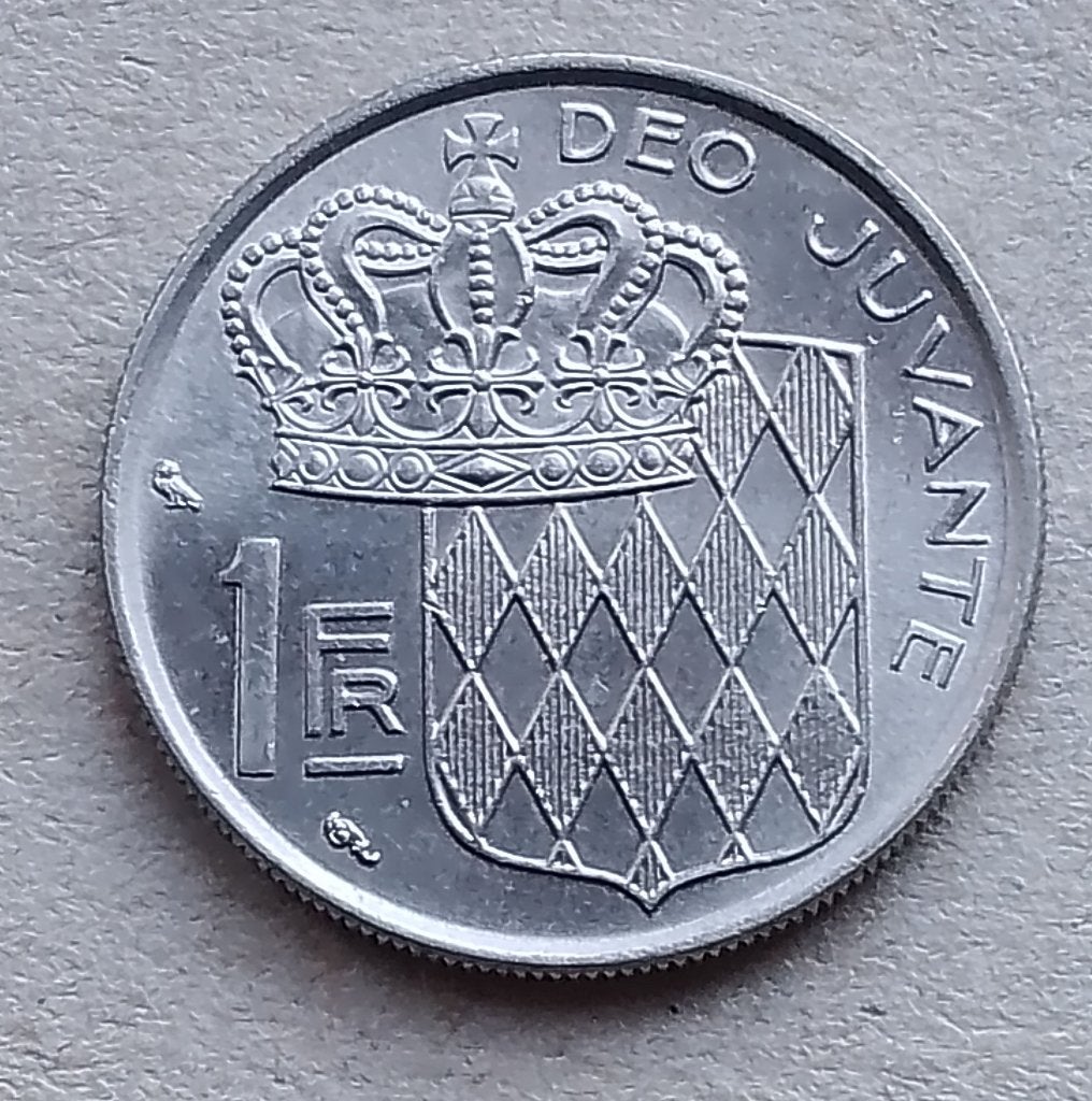 Monaco, 1 franc 1960, Ophalen of Verzenden, Overige landen, Losse munt