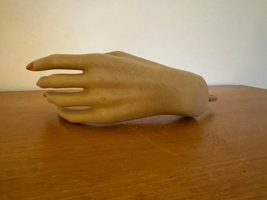 Vintage hand van etalagepop, Ophalen of Verzenden, Huis en Inrichting