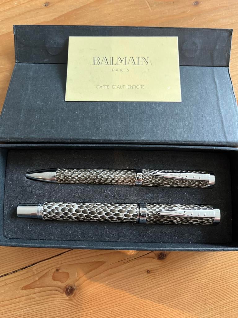 Origineel setje balmain Paris pennen, Diversen, Schrijfwaren, Ophalen of Verzenden