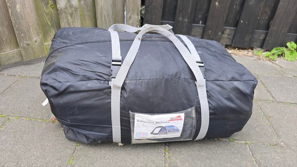 Khyam Amazon Deluxe Familietent - Gebruikt, Caravans en Kamperen, Tenten, Ophalen, Gebruikt, Tot en met 6