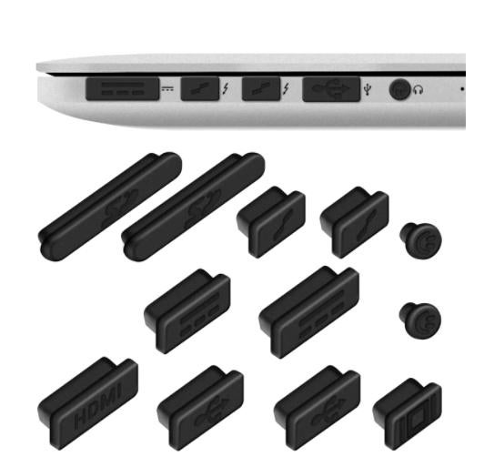 Set silicone anti-stof bescherming stekkers voor uw laptop, Ophalen of Verzenden, Nieuw, 13 inch of meer, Overige typen