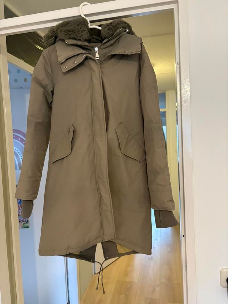 Airforce jas maat S (valt als M!), Kleding | Dames, Jassen | Winter, Ophalen of Verzenden, Gedragen, Maat 36 (S), Groen