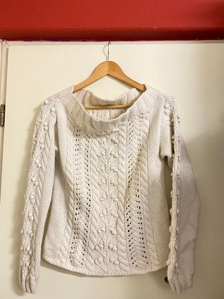 Max Mara trui ivory S, Ophalen of Verzenden, Zo goed als nieuw, Maat 36 (S), Wit