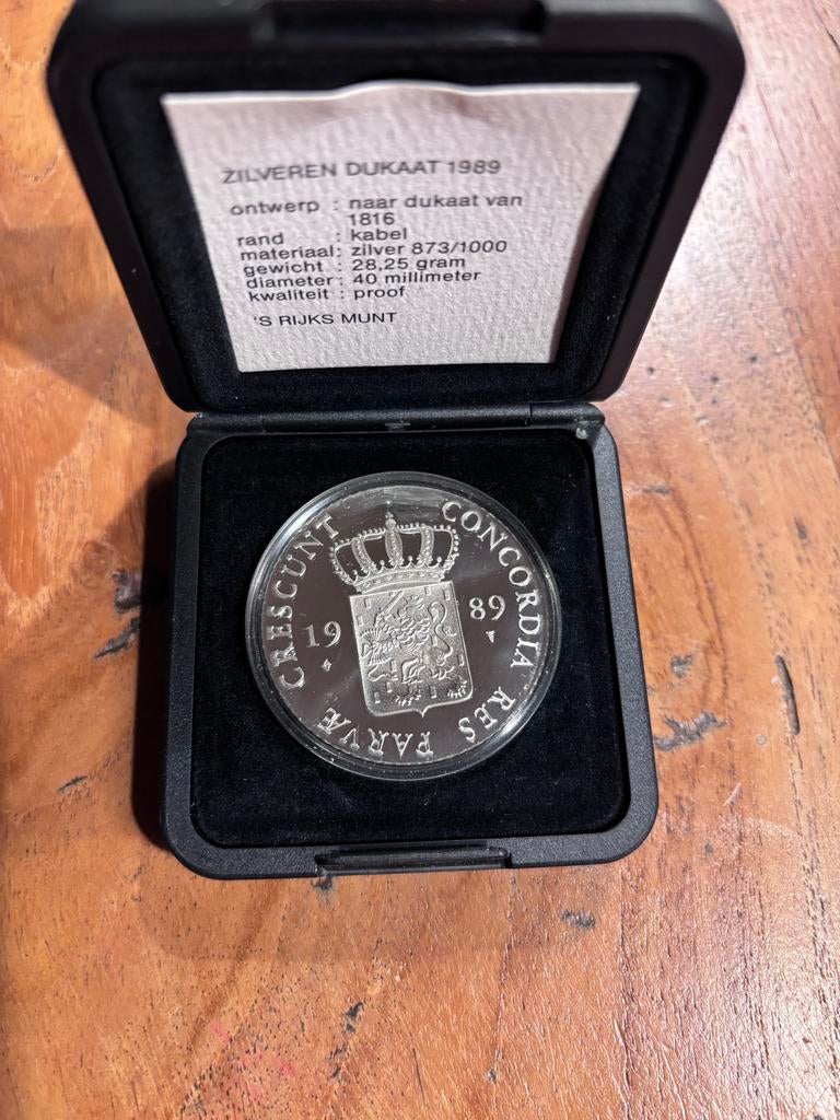 Zilveren Dukaat 1989, Koningin Beatrix, Zilver, Losse munt, Overige waardes
