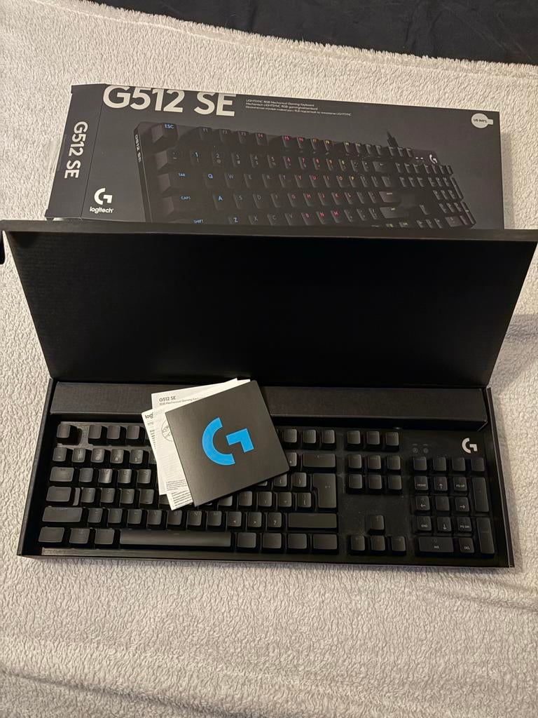 Logitech G512SE Qwerty, Computers en Software, Toetsenborden, Zo goed als nieuw, Qwerty, Bedraad, Gaming toetsenbord, Ophalen of Verzenden