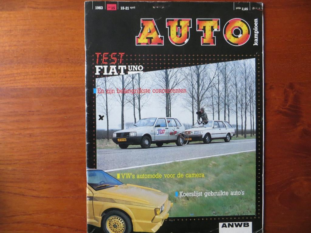 Autokampioen 15 1983 Fiat Uno, Charade TS5, Corvette, Fiesta, Ophalen of Verzenden, Zo goed als nieuw, Overige merken