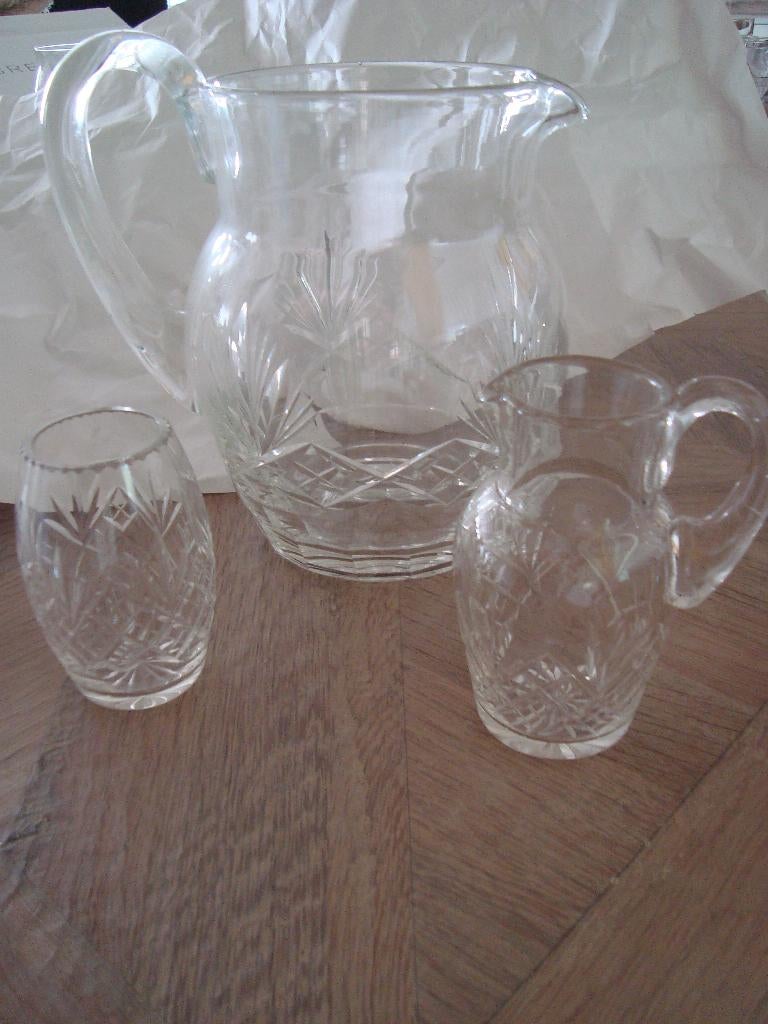 3 delig glazen kannen set, Ophalen of Verzenden