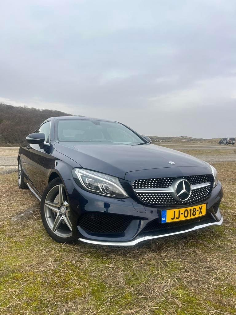 Mercedes-Benz C-Klasse 2.0 C250 Coupe AUT 2016 Blauw carplay, Auto's, Mercedes-Benz, Automaat, Achterwielaandrijving, Zwart, 4 cilinders