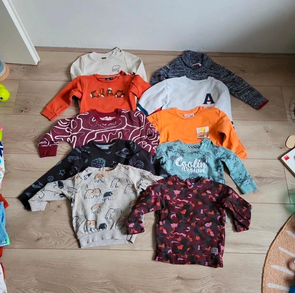 10 Truien; draagmaat 86, Kinderen en Baby's, Babykleding | Maat 86, Gebruikt, Jongetje of Meisje, Truitje of Vestje, Ophalen of Verzenden