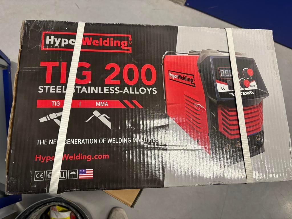 Hyper Welding TIG200 lasapparaat, Ophalen, Nieuw, 150 tot 250 ampère, Elektroden